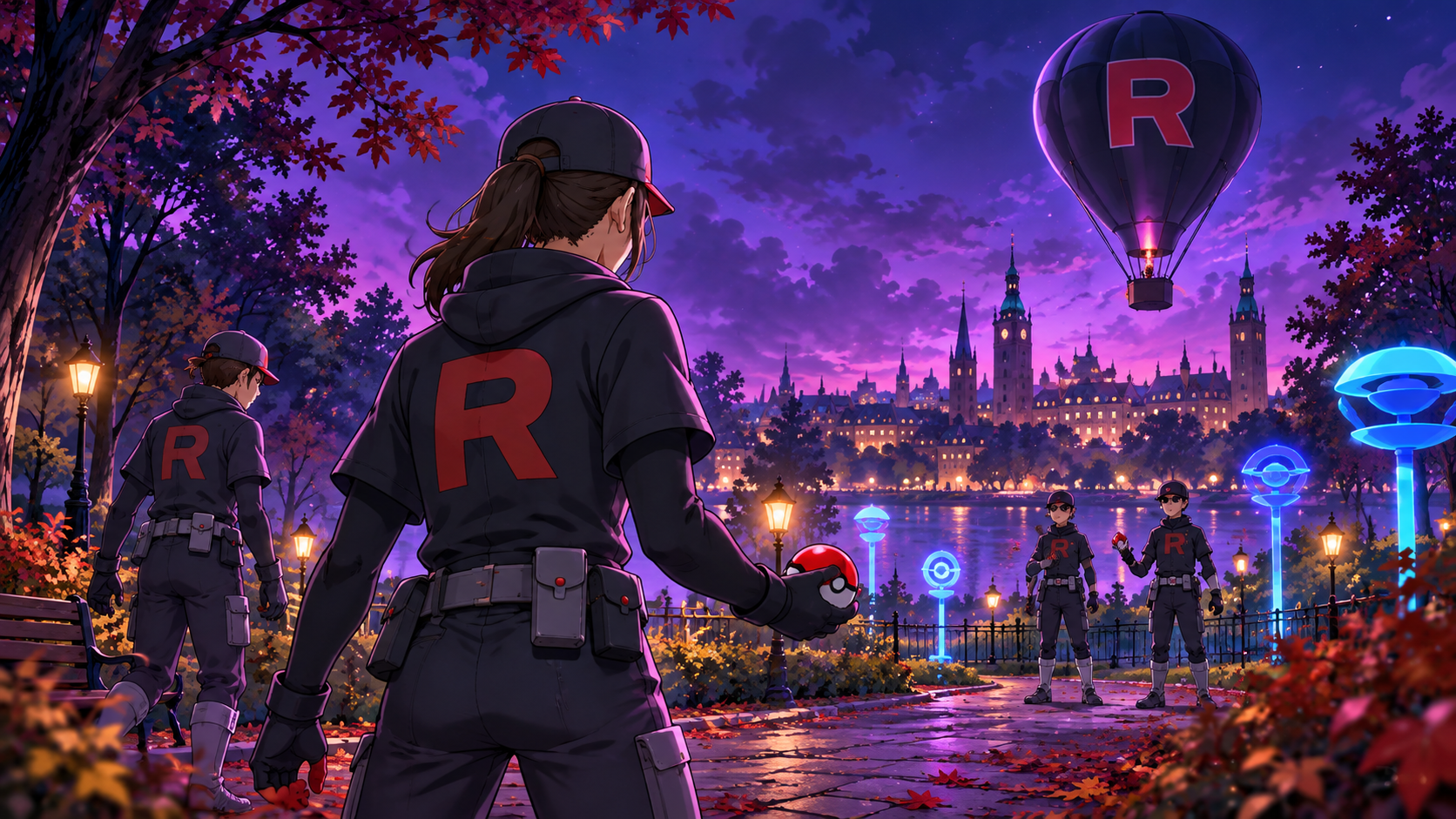 Team Rocket i lila skymning